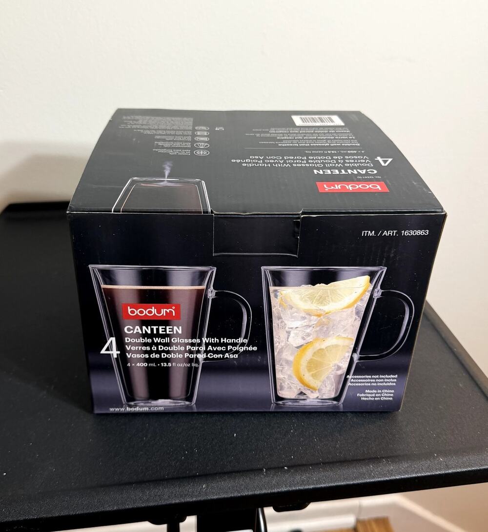 Bodum Canteen Glass Mugs